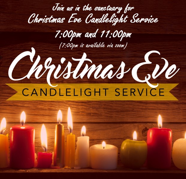 Candlelight service 2021 white ink | Cornerstone Presbyterian Church